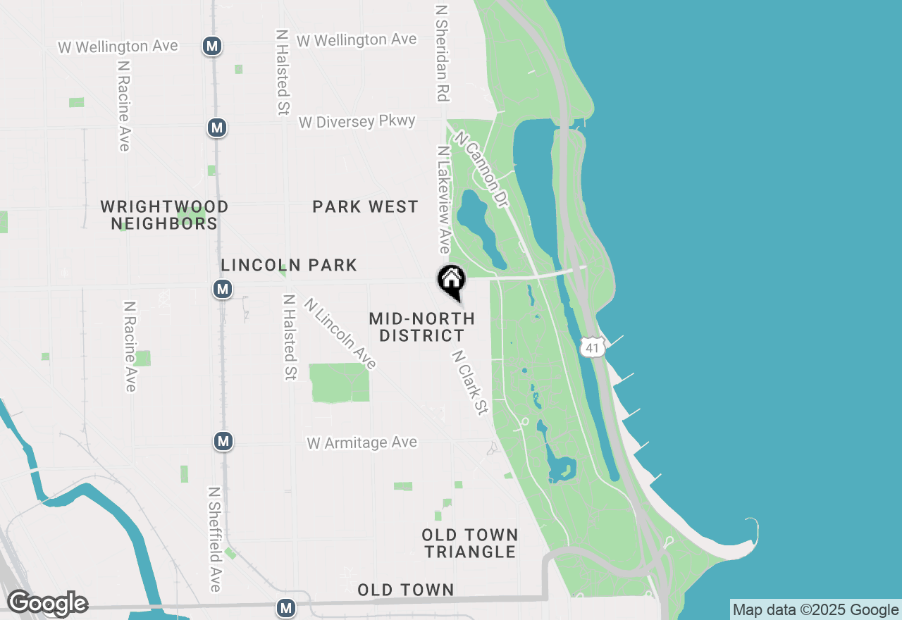 Map of 350 W Belden Avenue #301, Chicago, IL 60614