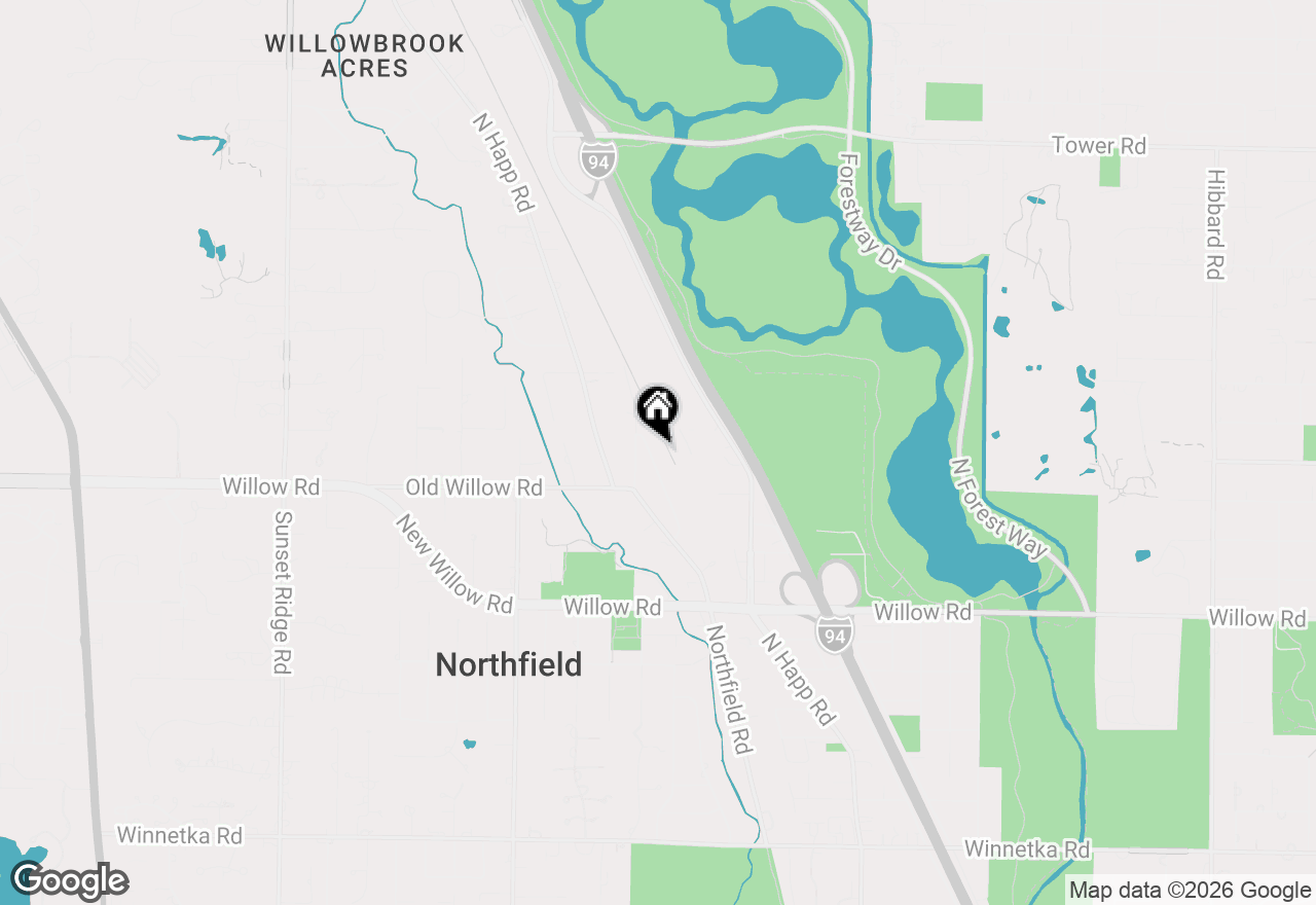 Map of 535 Edens Lane, Northfield, IL 60093