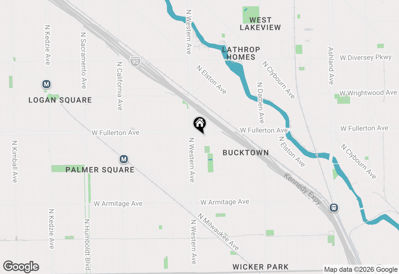 Map of 2334 W Medill Avenue, Chicago, IL 60647