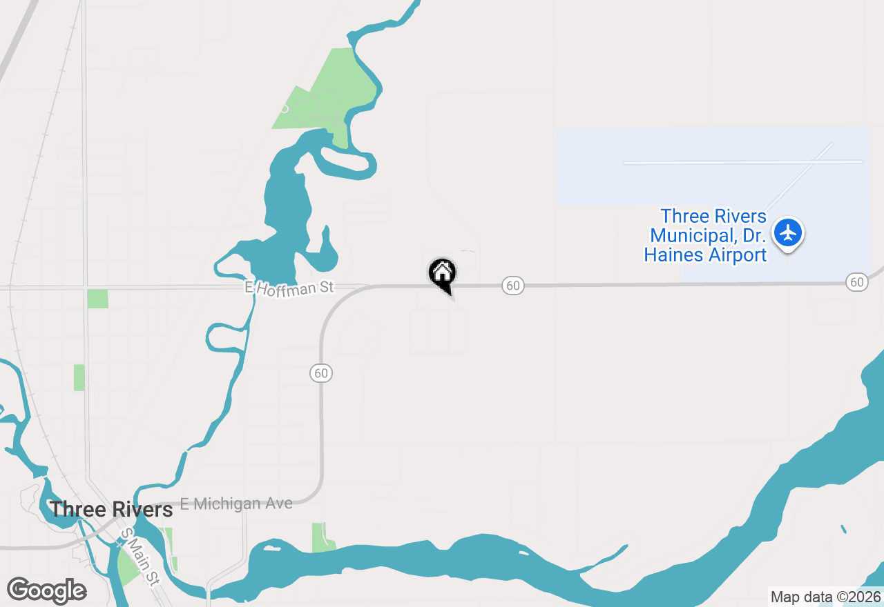 Map of 1002 Clausen Avenue, Three Rivers, MI 49093