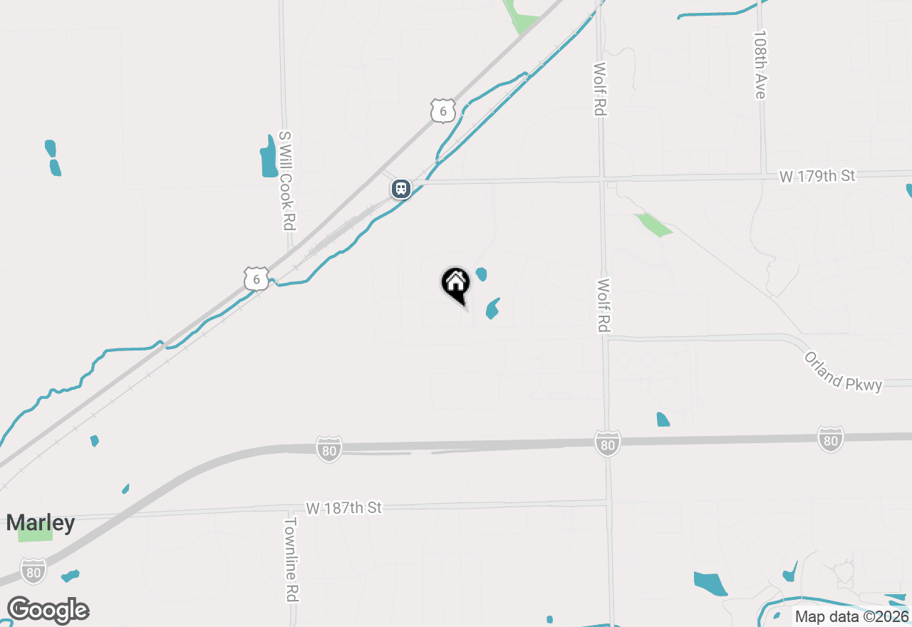 Map of 18220 Hidden Valley Cove, Orland Park, IL 60467