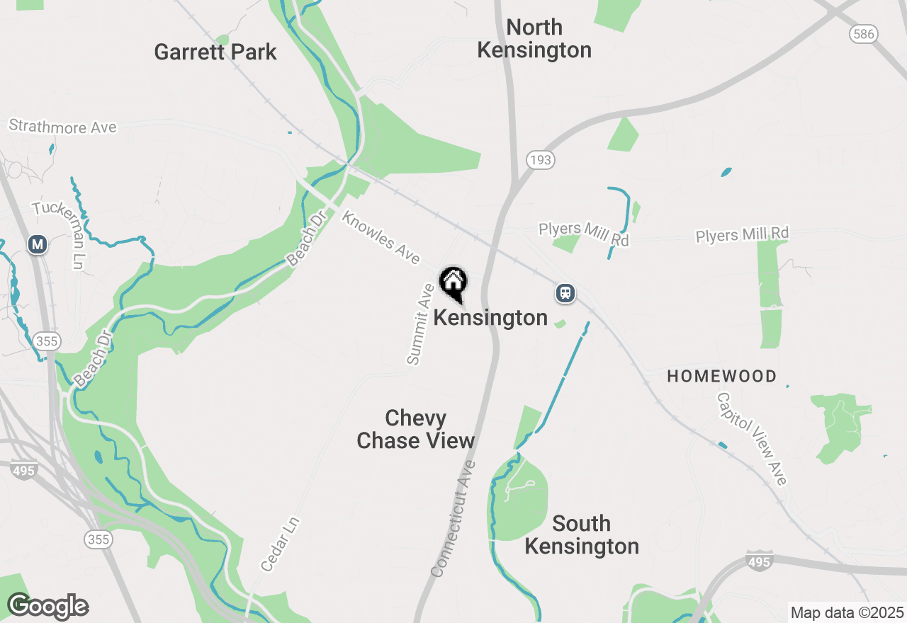 Map of 10311 Detrick Avenue, Kensington, MD 20895