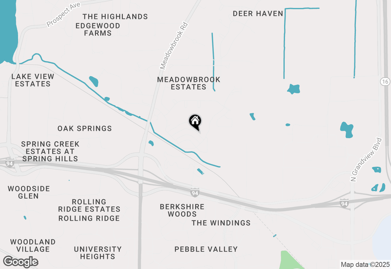 Map of N16W26545 Wild Oats Dr #A, Pewaukee, WI 53072