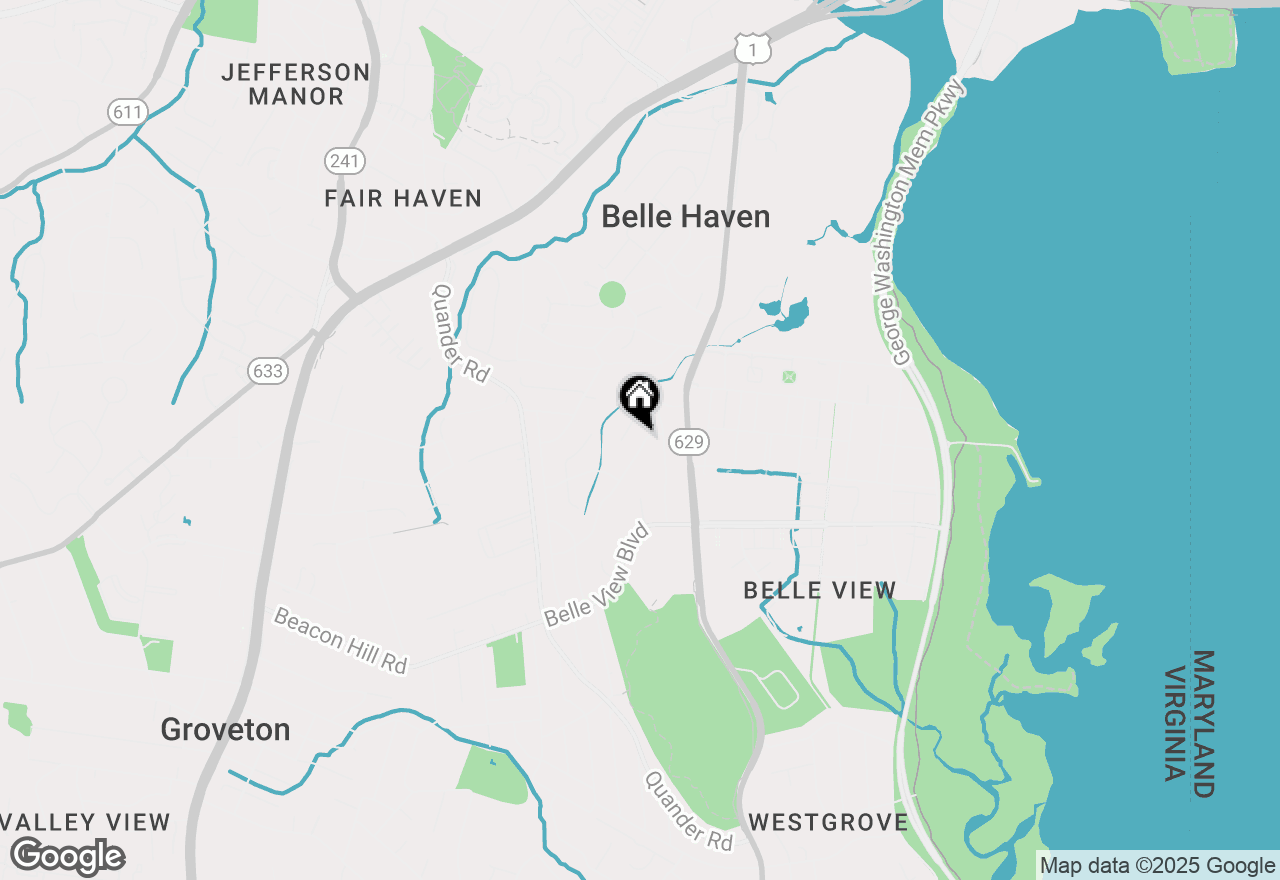 Map of 6418 Princeton Drive, Alexandria, VA 22307