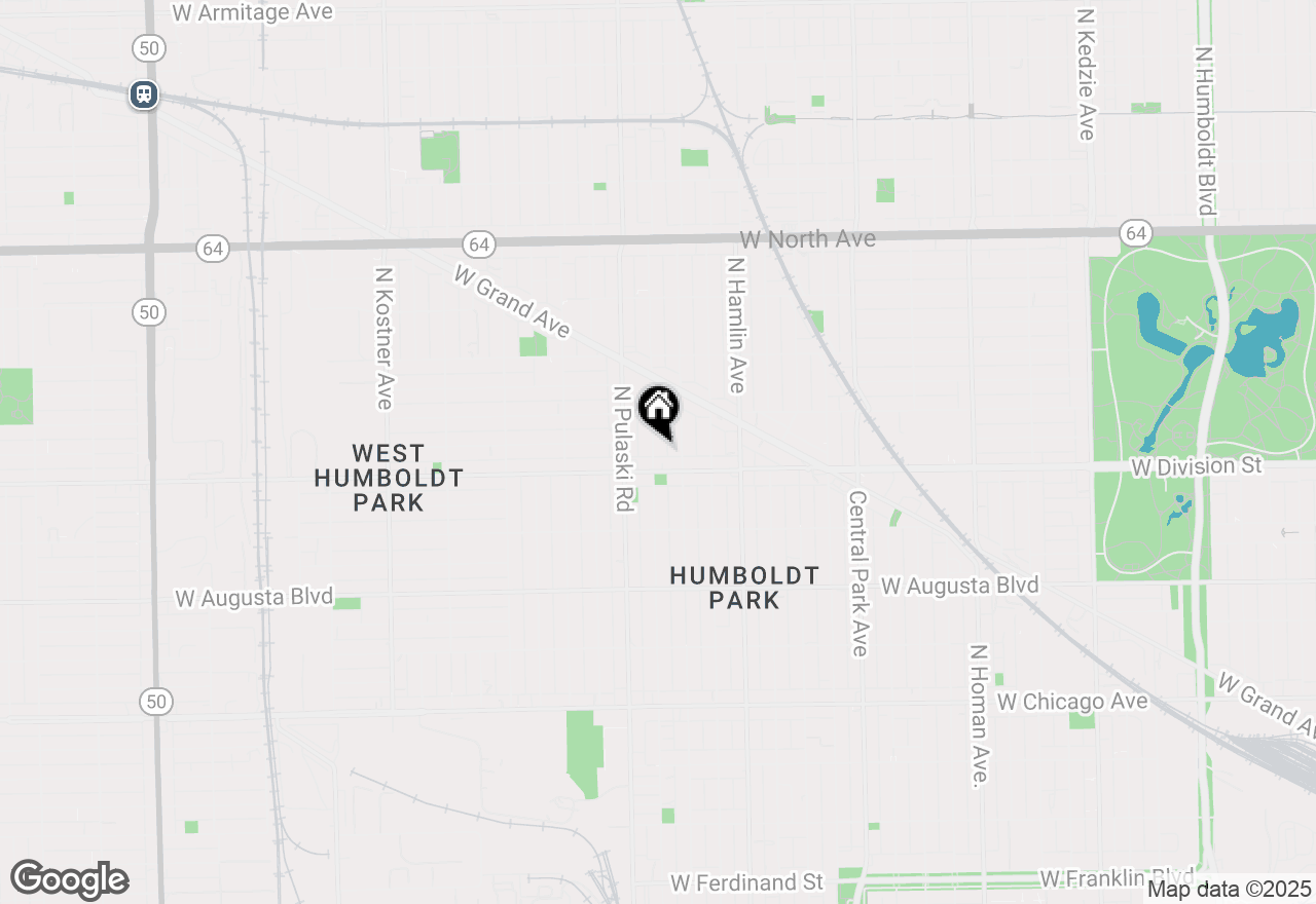 Map of 1217 N Harding Avenue, Chicago, IL 60651