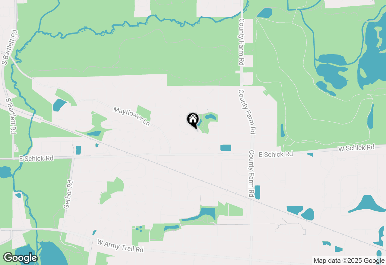 Map of 2116 Glasgow Court, Hanover Park, IL 60133