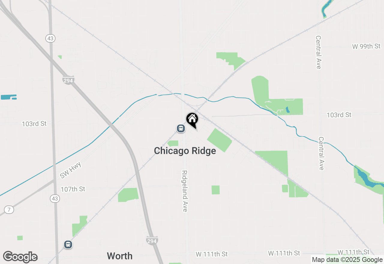 Map of 6345 Birmingham Street #3C, Chicago Ridge, IL 60415