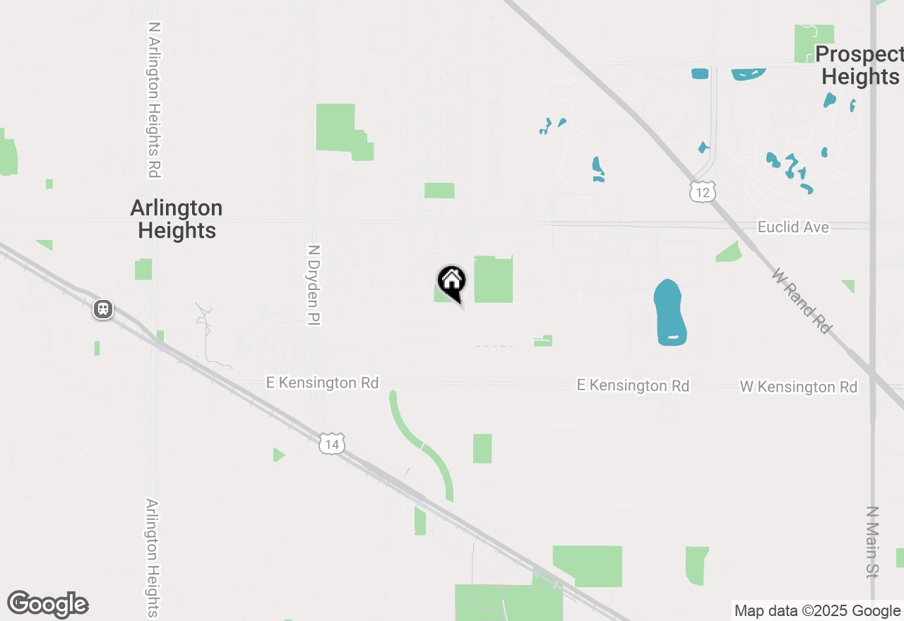 Map of 1615 E Miner Street, Arlington Heights, IL 60004