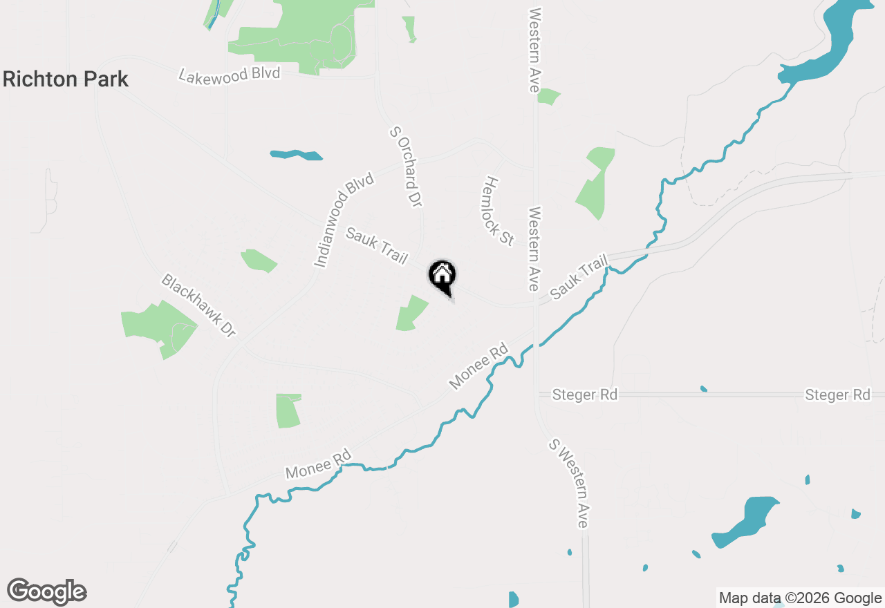 Map of 321 Onarga Street, Park Forest, IL 60466