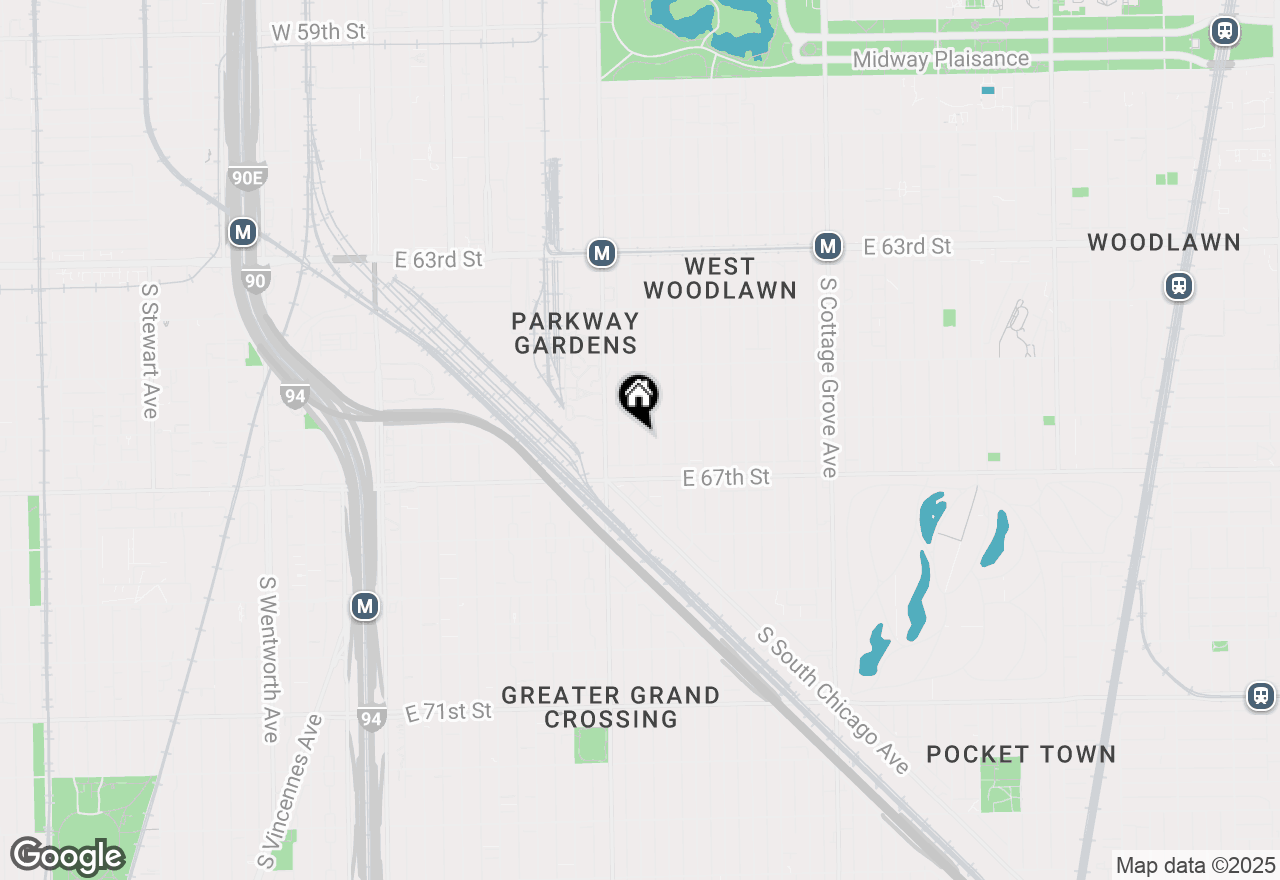 Map of 6617 S Vernon Avenue, Chicago, IL 60637