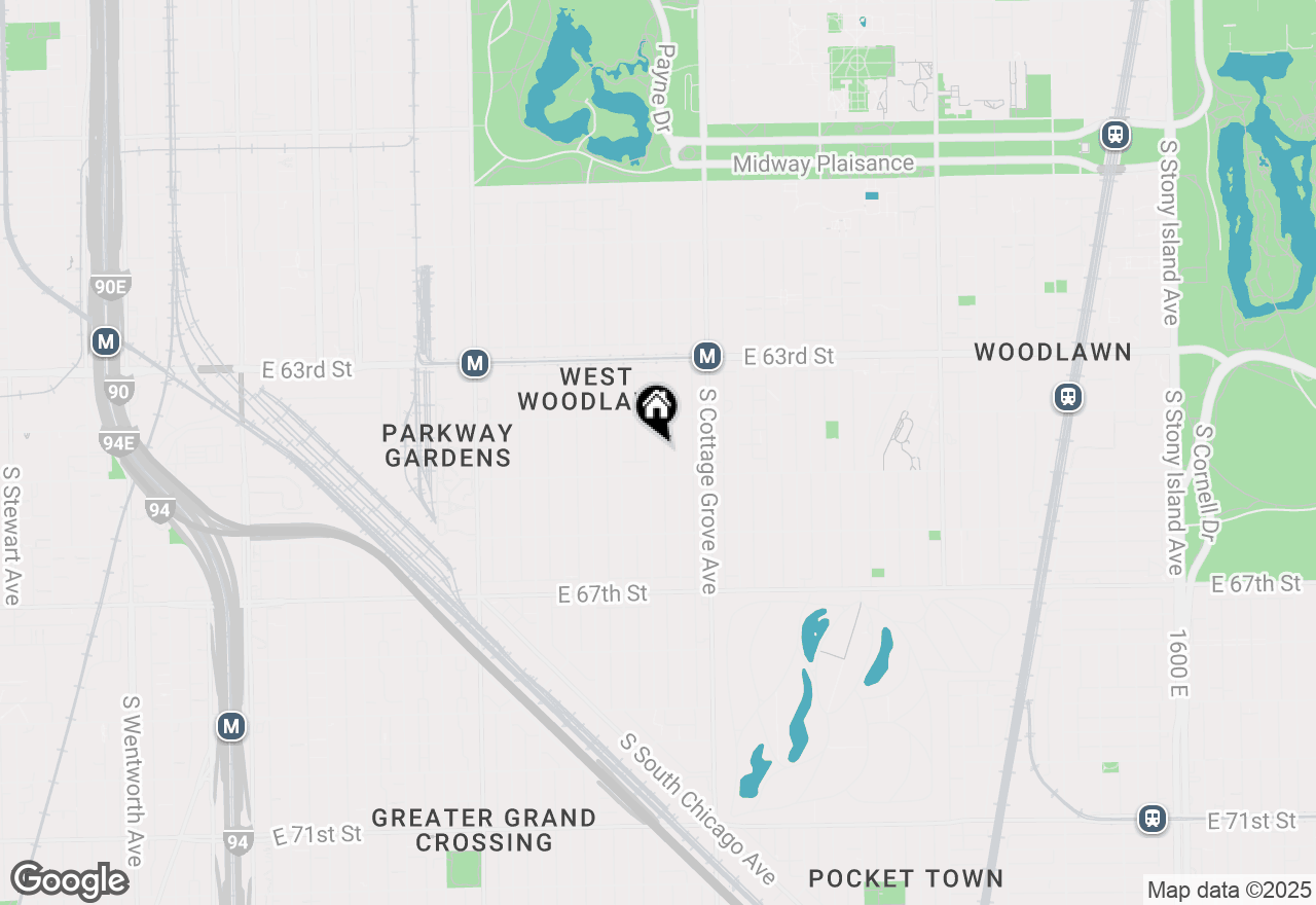 Map of (Address confidential), Chicago, Illinois 60637