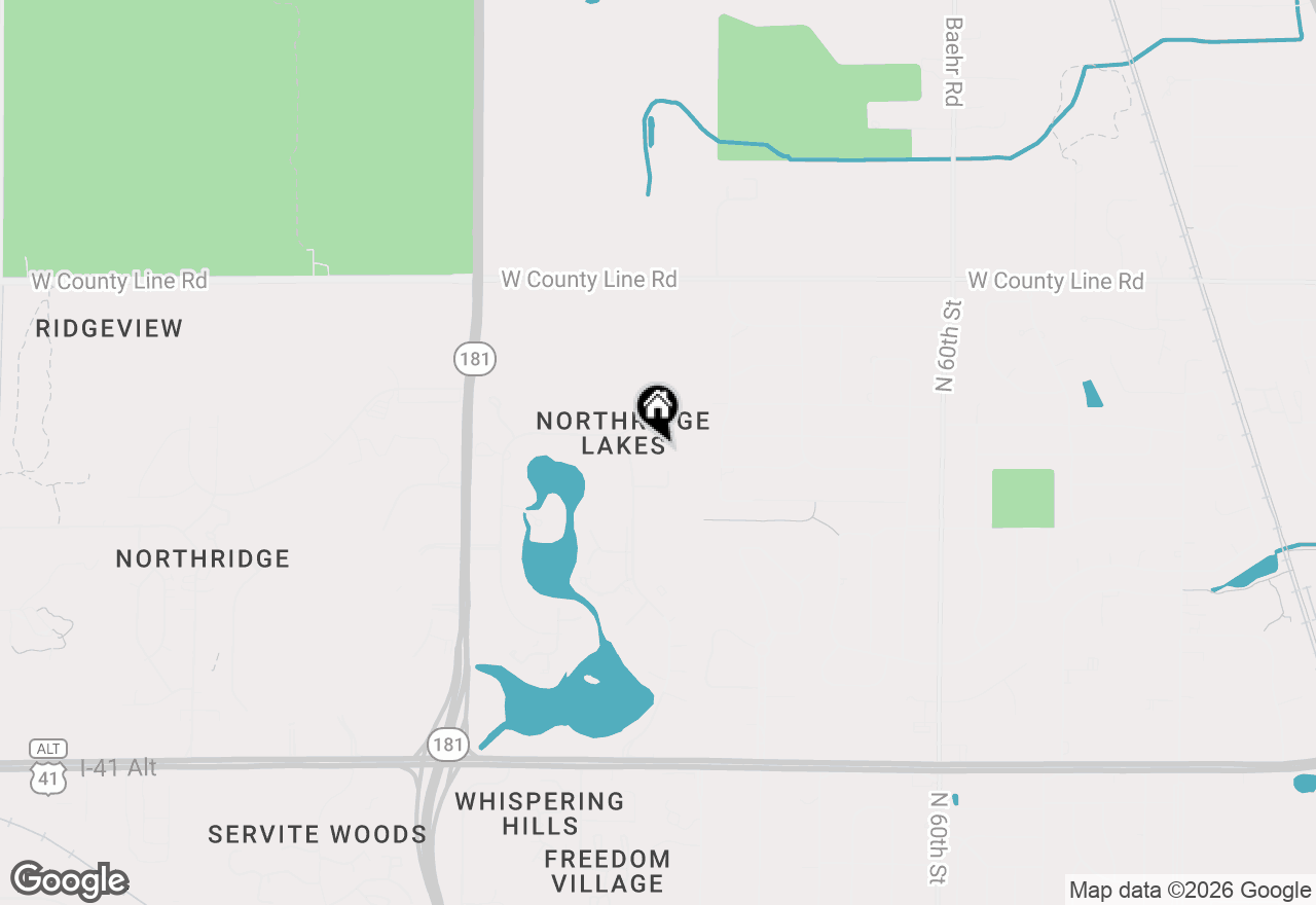 Map of 6941 W Glenbrook Rd #3, Milwaukee, WI 53223