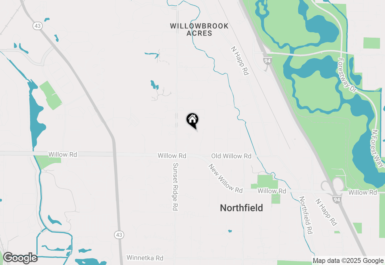 Map of 2202 Martin Lane, Northfield, IL 60093