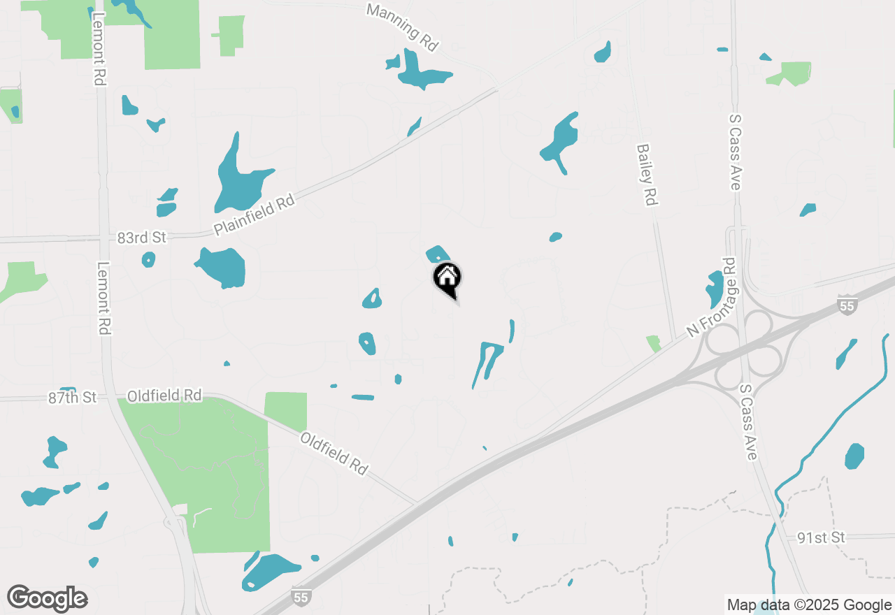 Map of 8428 Creekside Lane, Darien, IL 60561