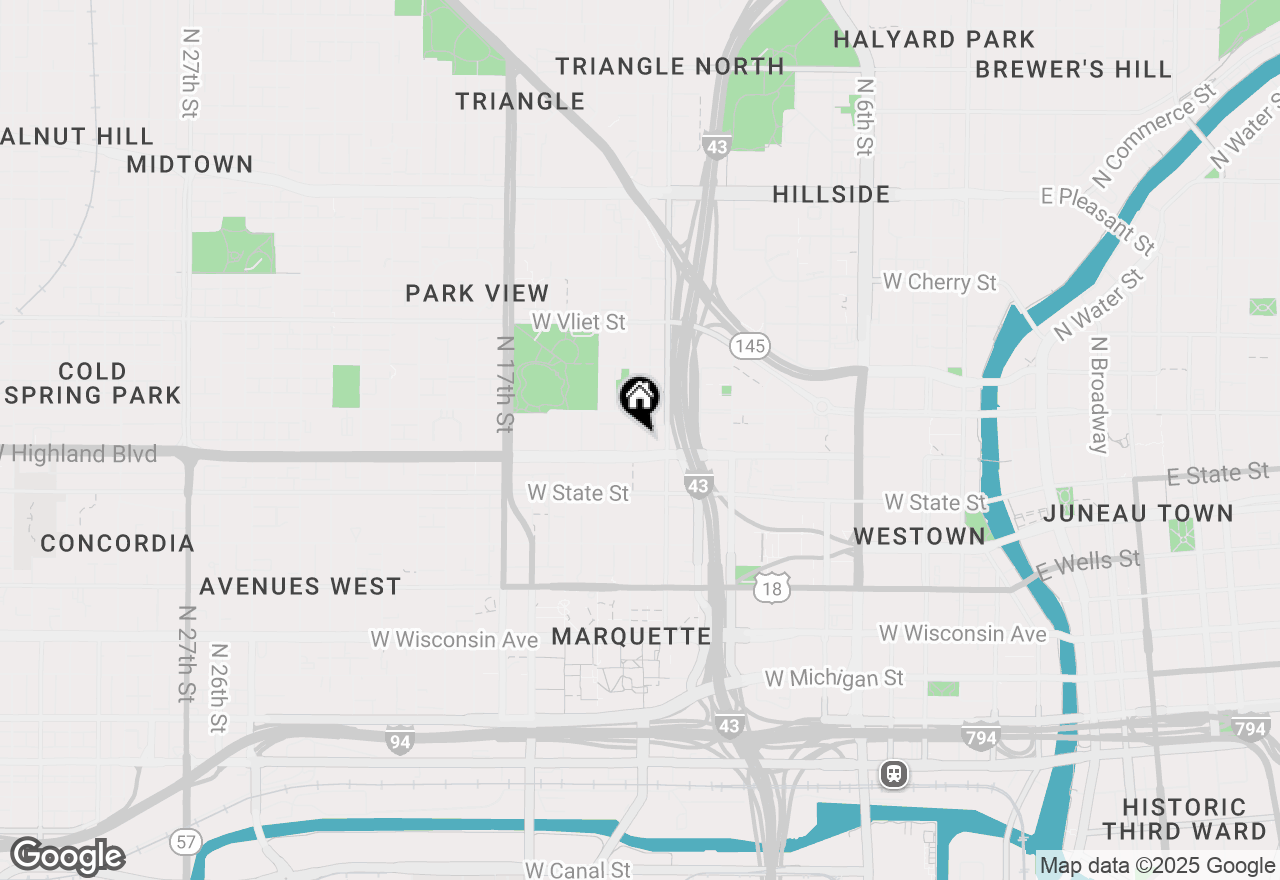 Map of 1116 N 13th St, Milwaukee, WI 53233