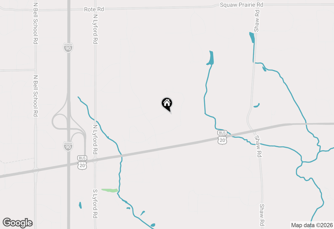 Map of 8557 Blue River Road, Rockford, IL 61107