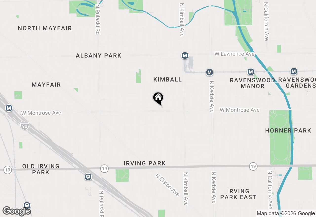 Map of 3550 W Montrose Avenue #502, Chicago, IL 60618