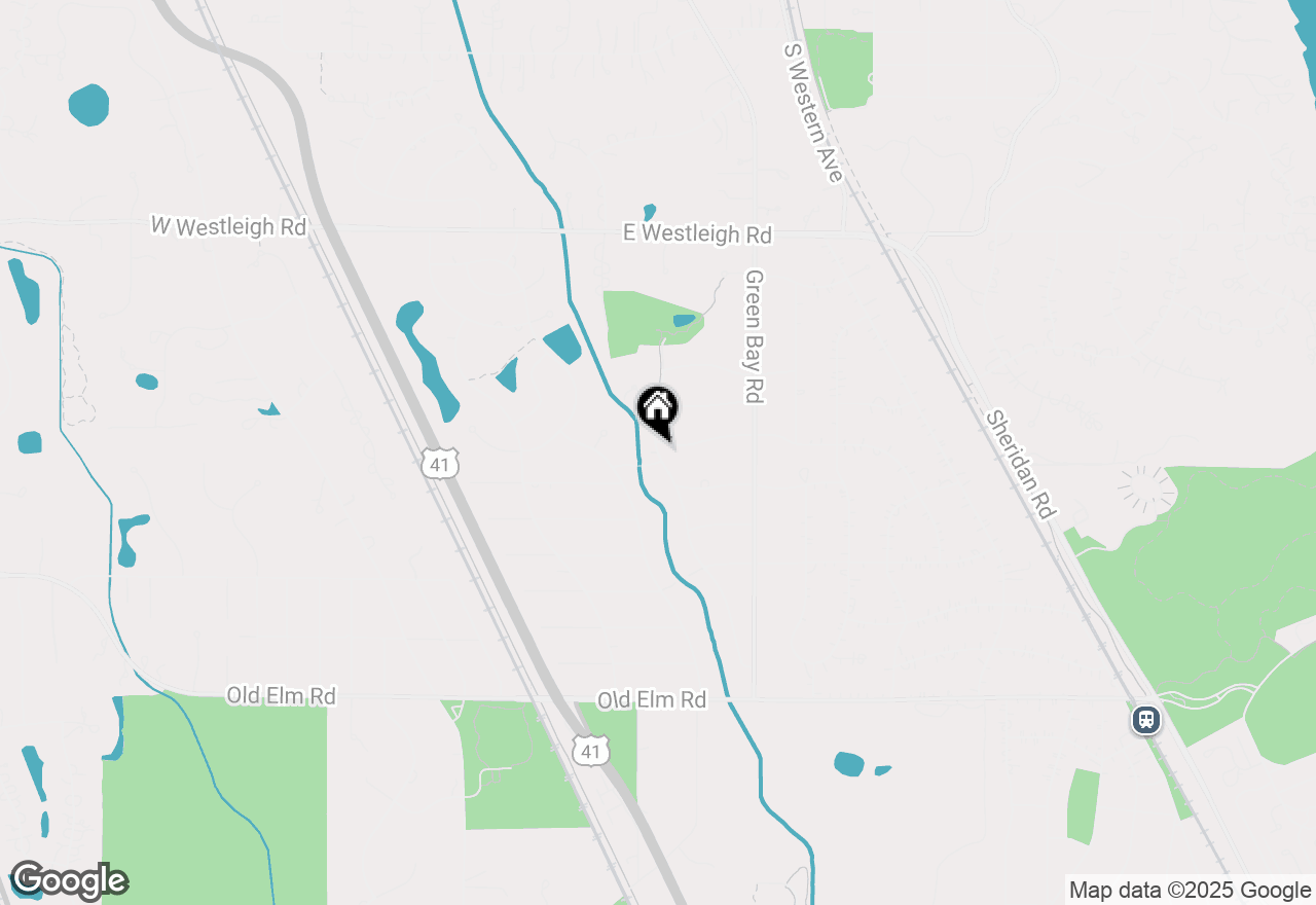 Map of (Address confidential), Lake Forest, Illinois 60045