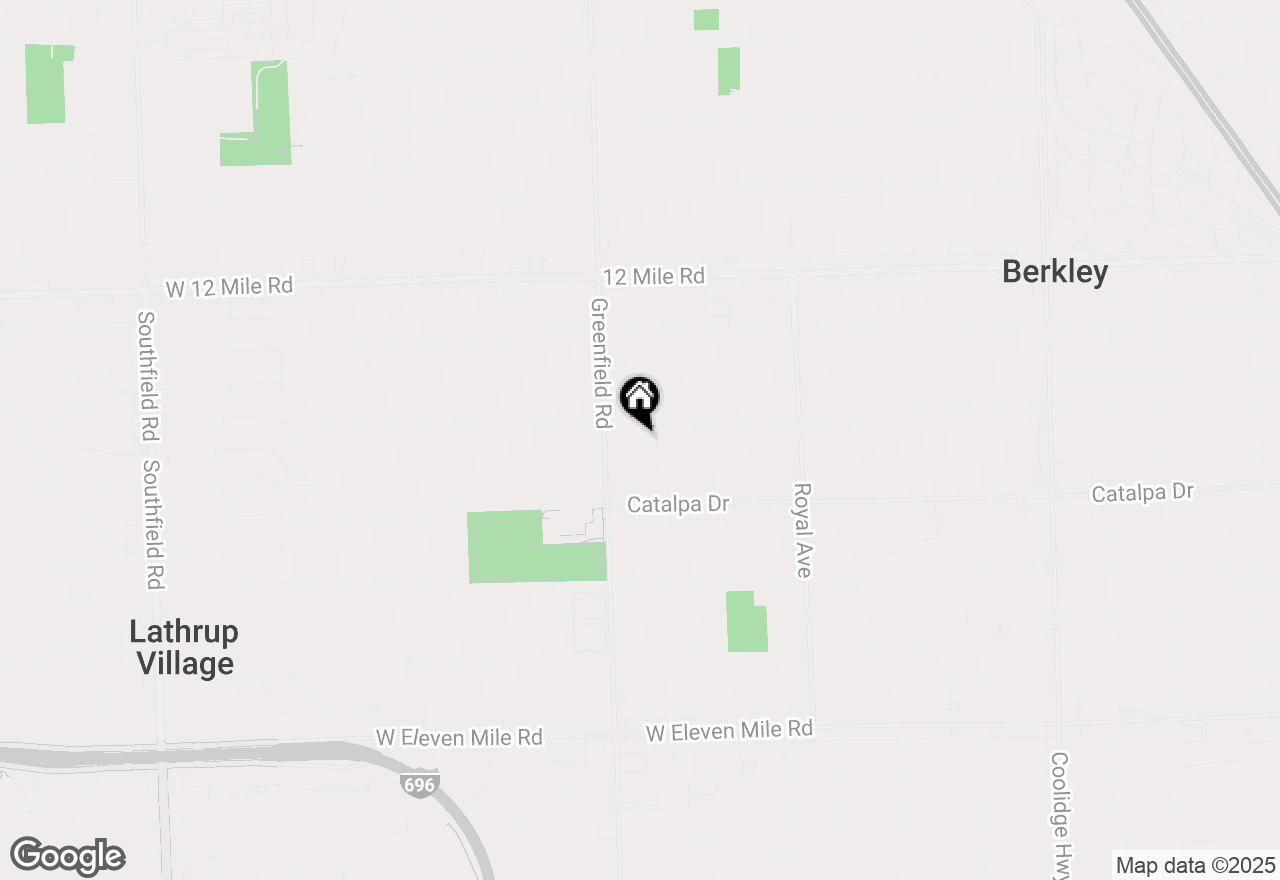 Map of 2830 Ellwood Avenue, Berkley, MI 48072