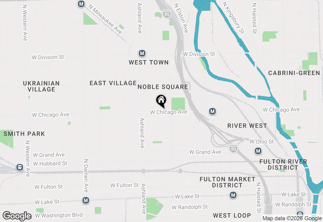 Map of 1440 W Chicago Avenue #2F, Chicago, IL 60622