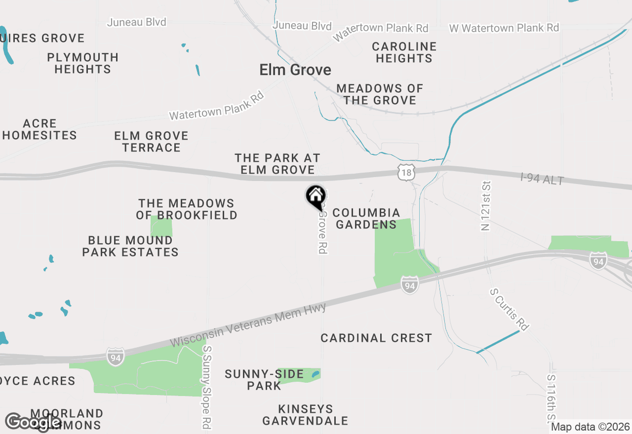 Map of 235 N Elm Grove Rd #A, Brookfield, WI 53005