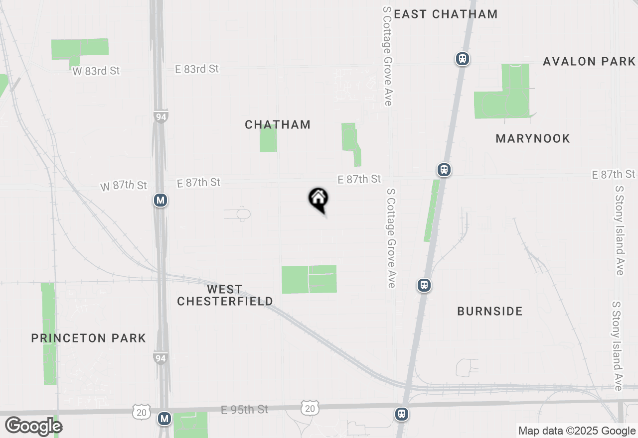 Map of 522 E 88th Place, Chicago, IL 60619