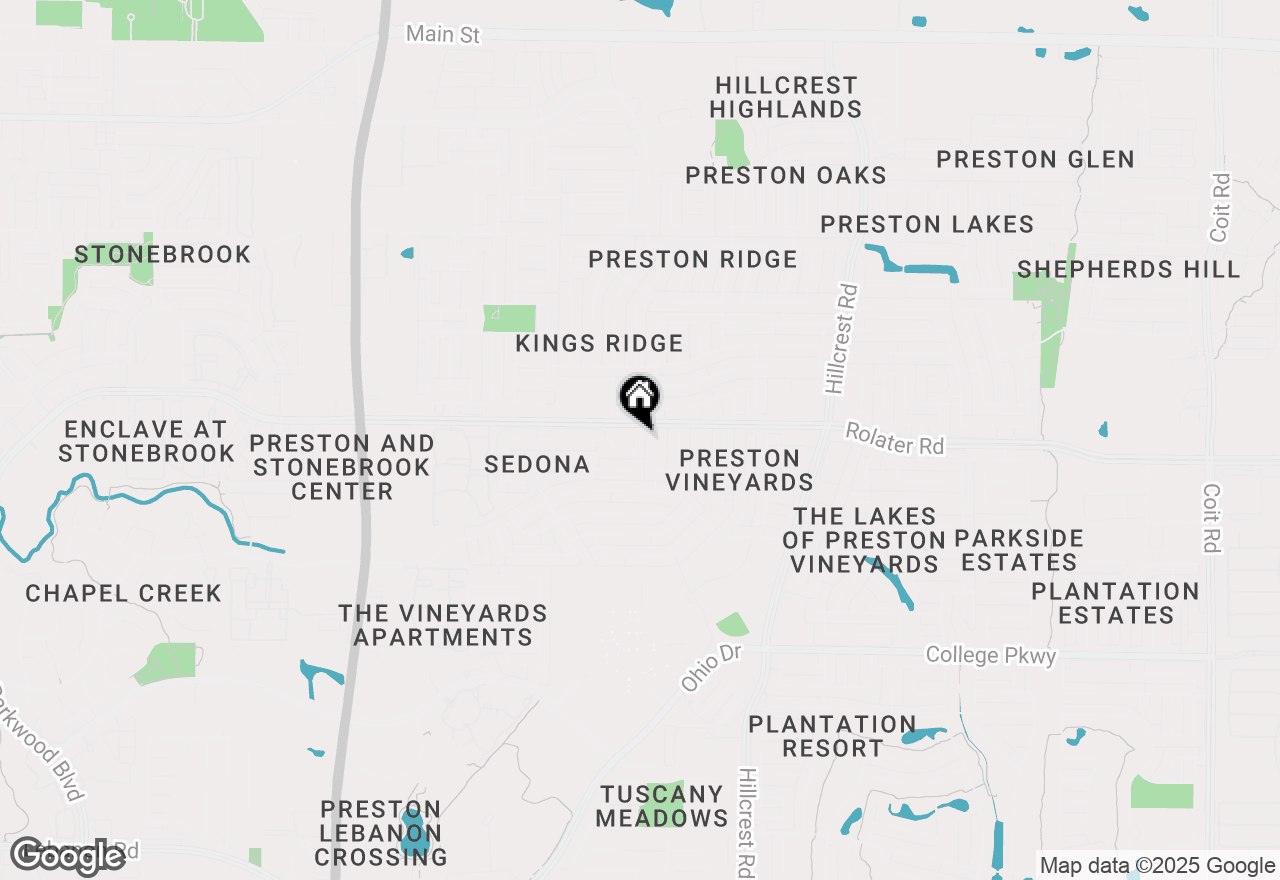 Map of 7270 Dreammaker Way, Frisco, TX 75035