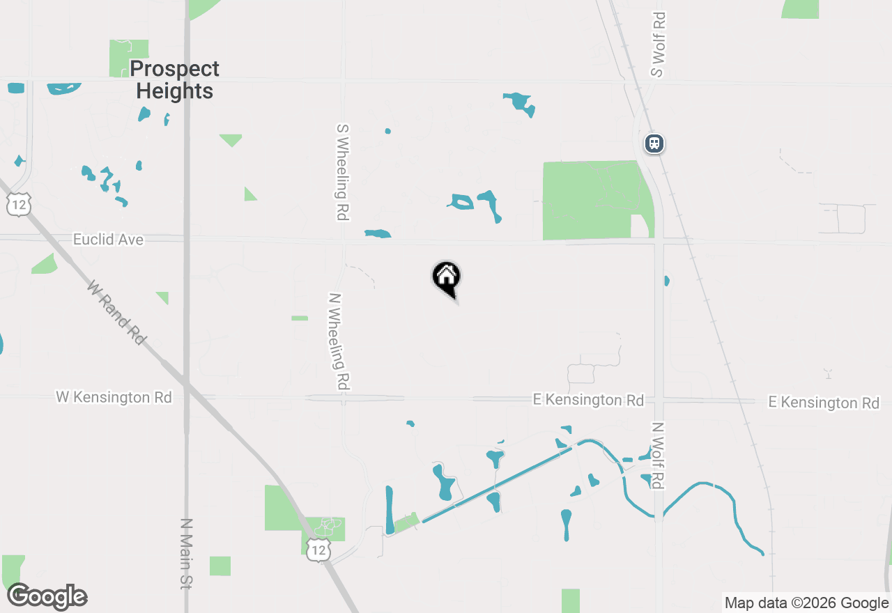 Map of 1105 N Hemlock Lane, Mount Prospect, IL 60056