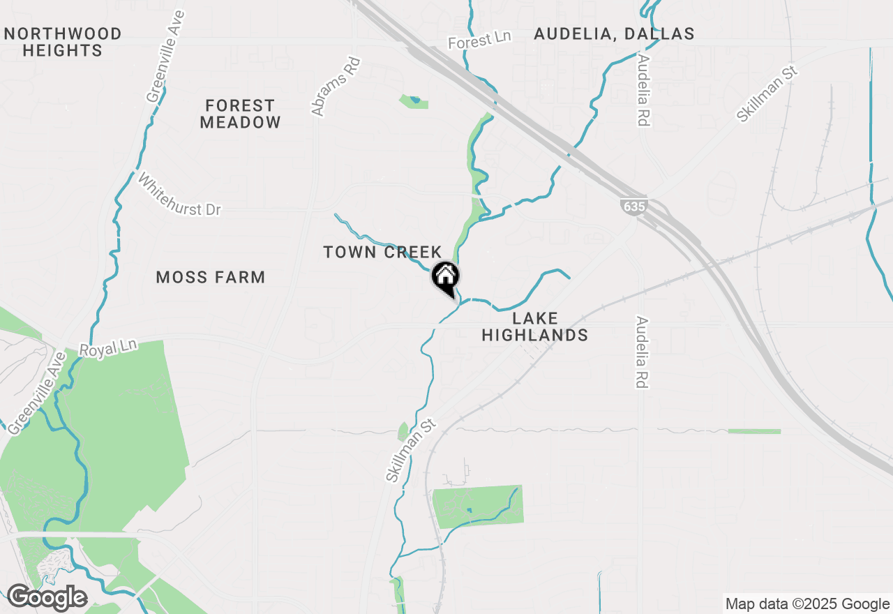 Map of 8722 Arbor Park Court, Dallas, TX 75243