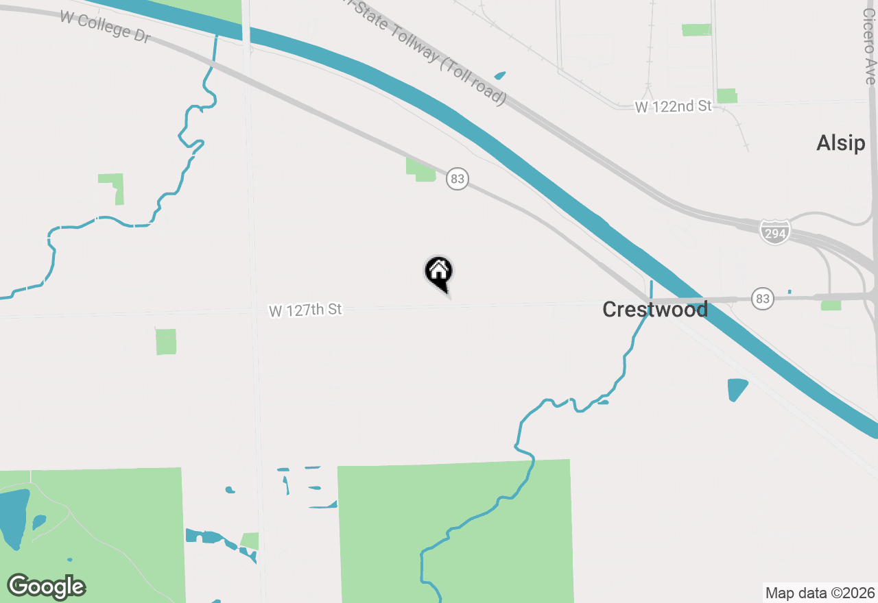 Map of 5916 W 127th Street, Alsip, IL 60803