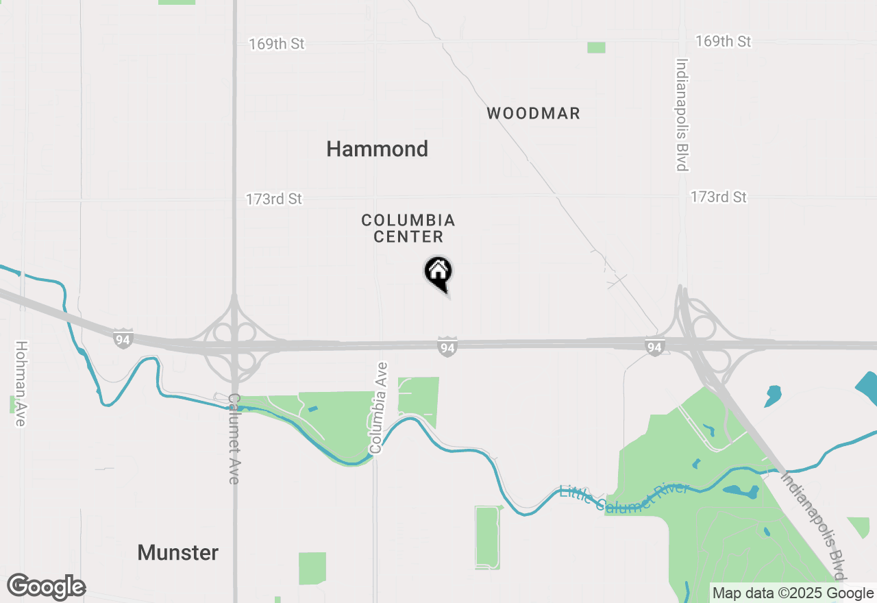 Map of 7537 Catalpa Avenue, Hammond, IN 46324