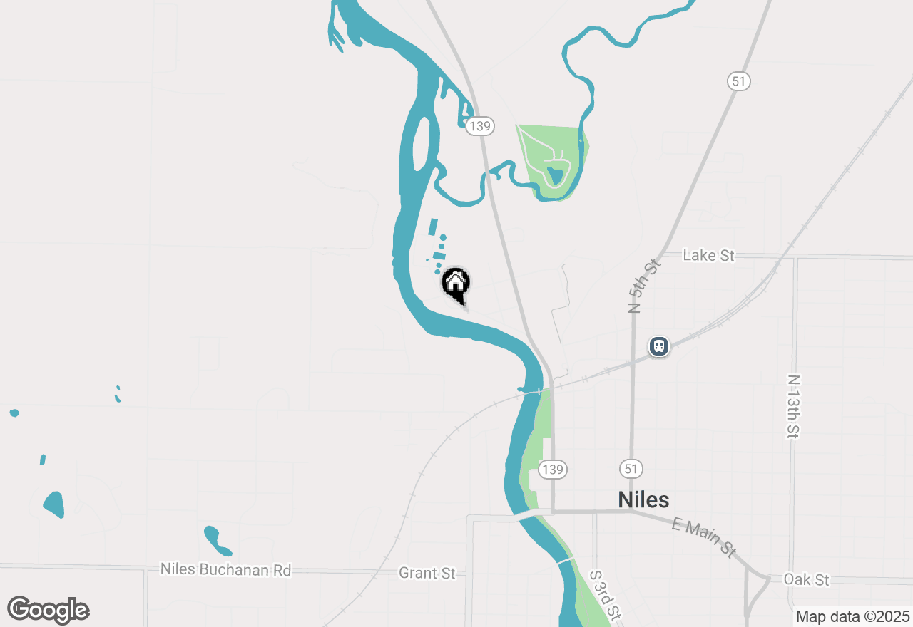 Map of 22 River Street, Niles, MI 49120