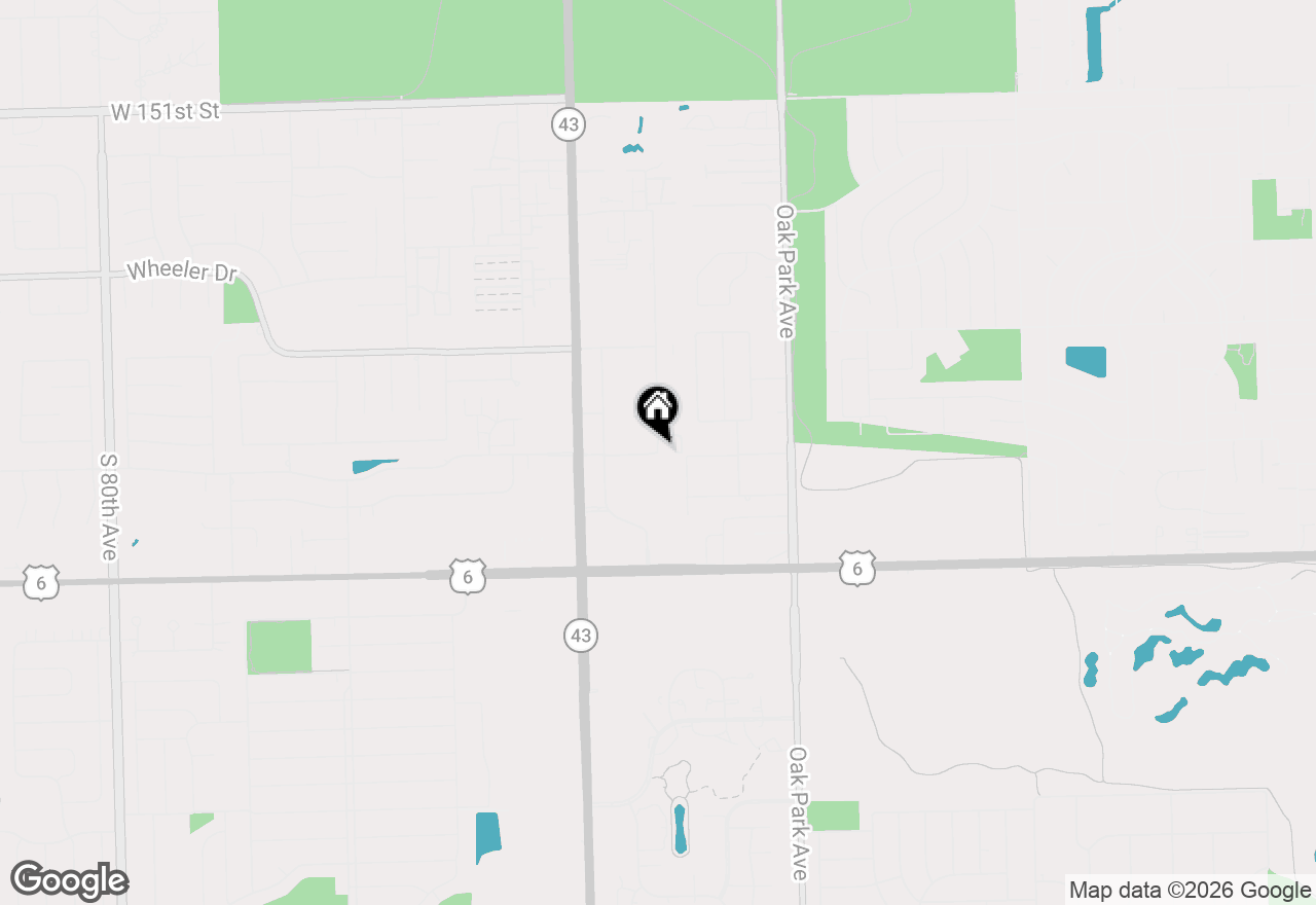 Map of 17606 S 70th Court, Tinley Park, IL 60477