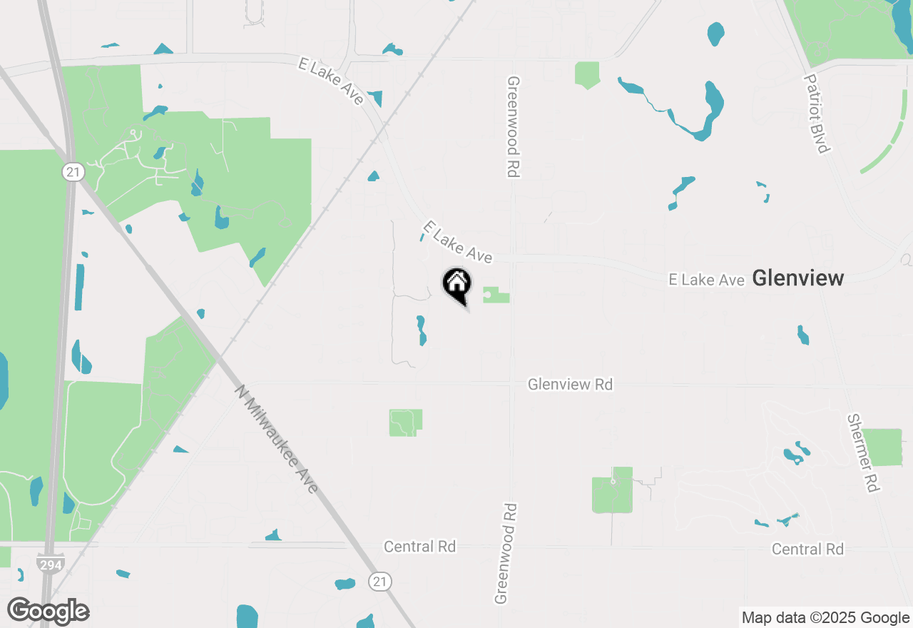 Map of 1142 Highland Lane, Glenview, IL 60025