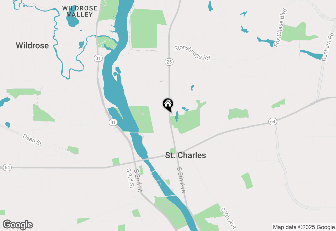 Map of 609 N 5th Avenue, St. Charles, IL 60174