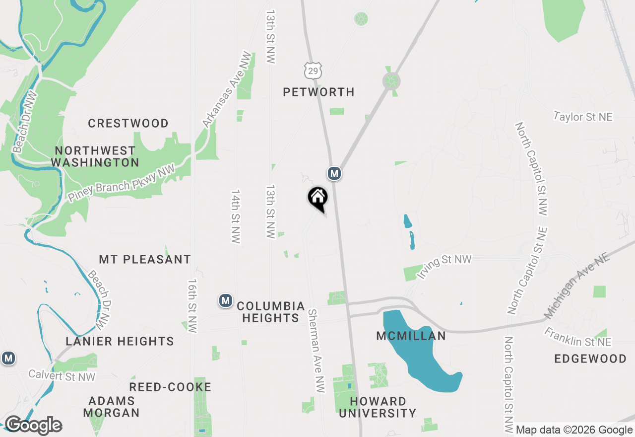 Map of 3537 New Hampshire Avenue Nw #BASEMENT, Washington, DC 20010