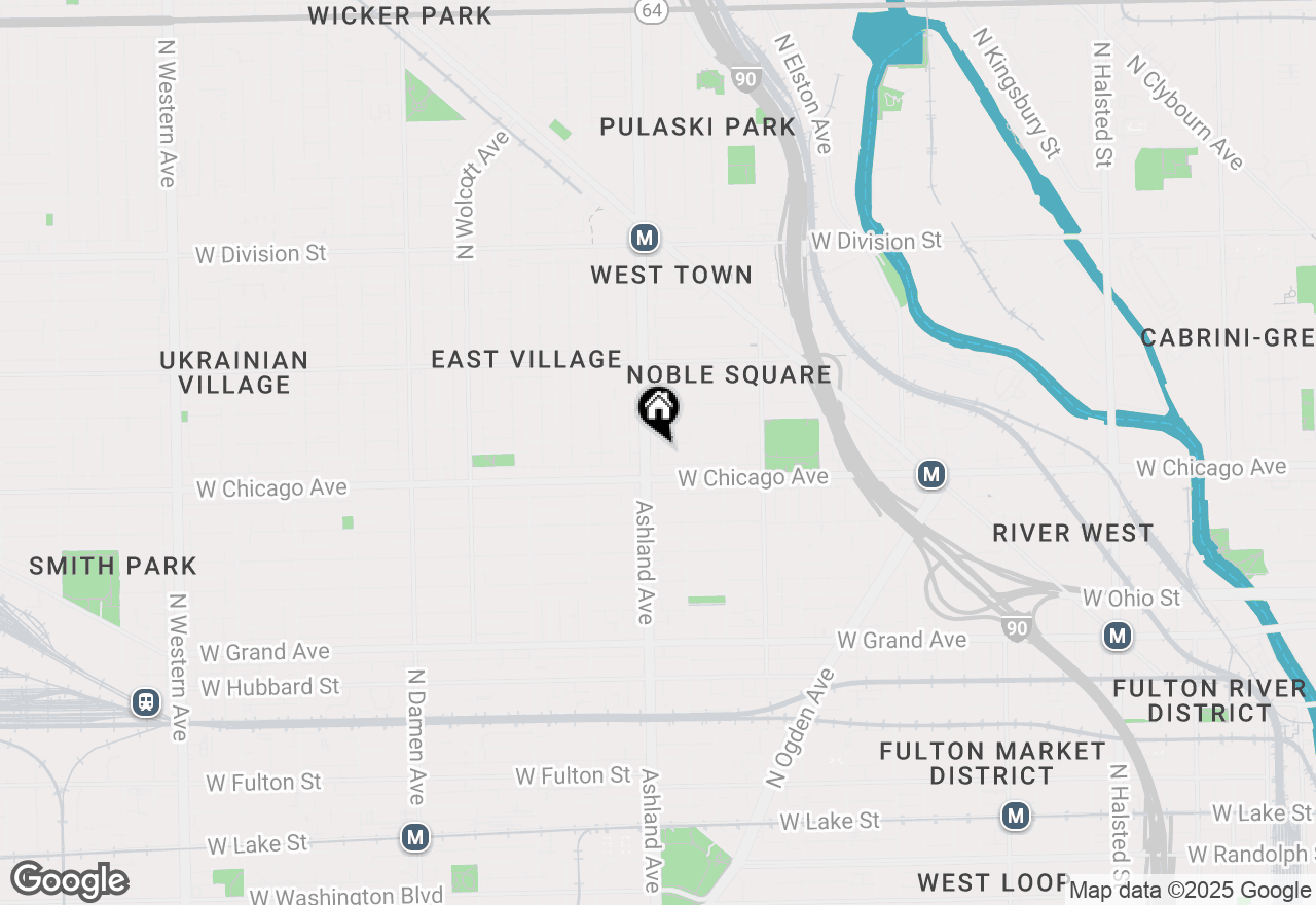 Map of 1555 W Fry Street #102, Chicago, IL 60642