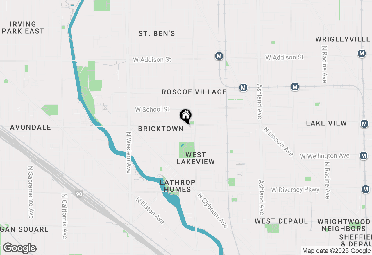 Map of 2031 W Belmont Avenue #2, Chicago, IL 60618