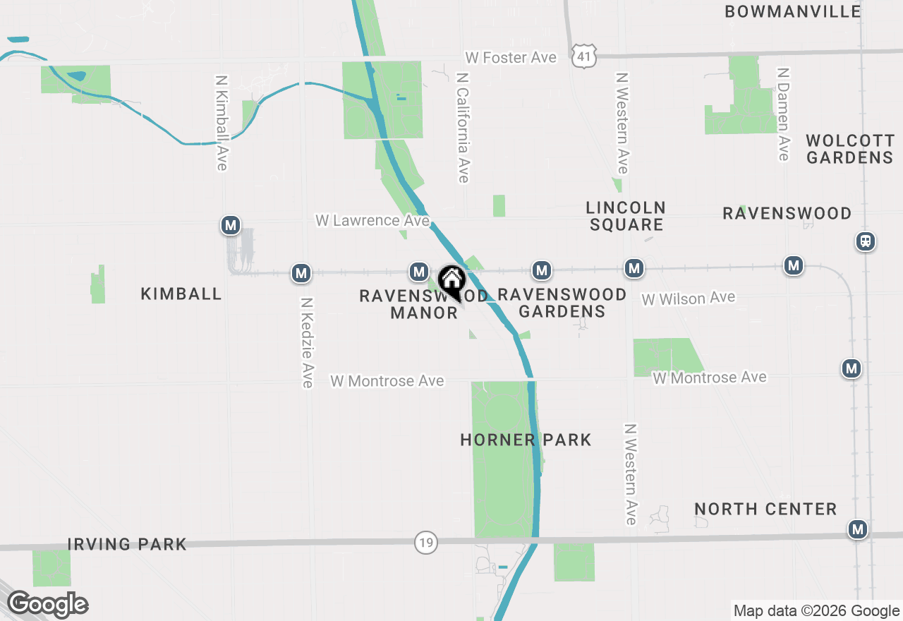 Map of 4545 N Mozart Street, Chicago, IL 60625