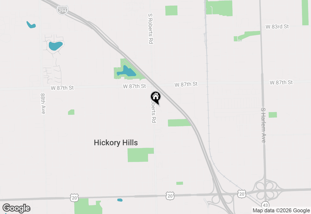 Map of 8817 S Roberts Rd Street #7, Hickory Hills, IL 60457