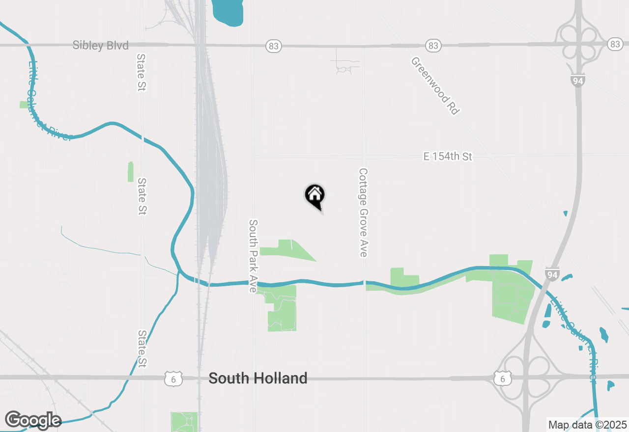 Map of 15607 Rose Drive, South Holland, IL 60473