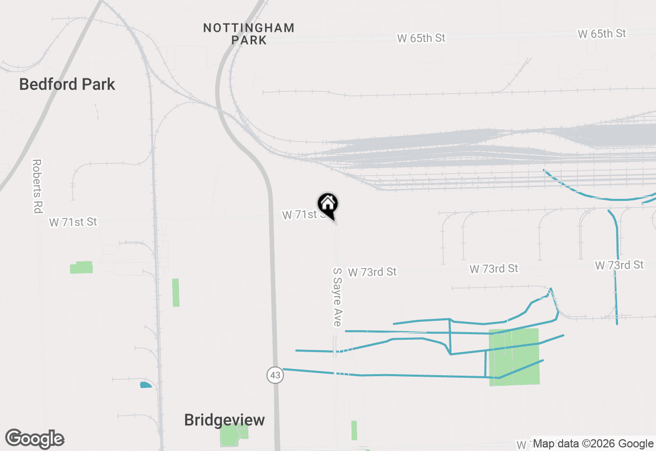 Map of 7000 W 71st Place, Chicago, IL 60638