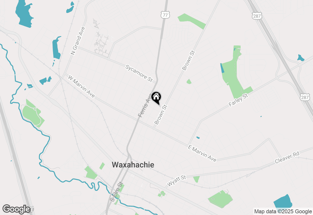 Map of 304 Dunn Street, Waxahachie, TX 75165