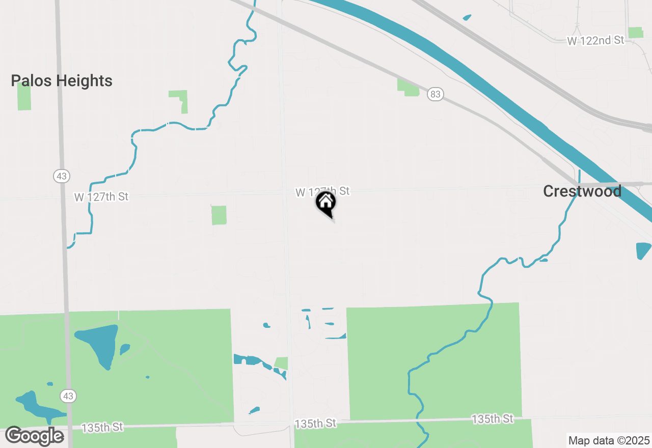 Map of 6225 W 128th Street, Palos Heights, IL 60463