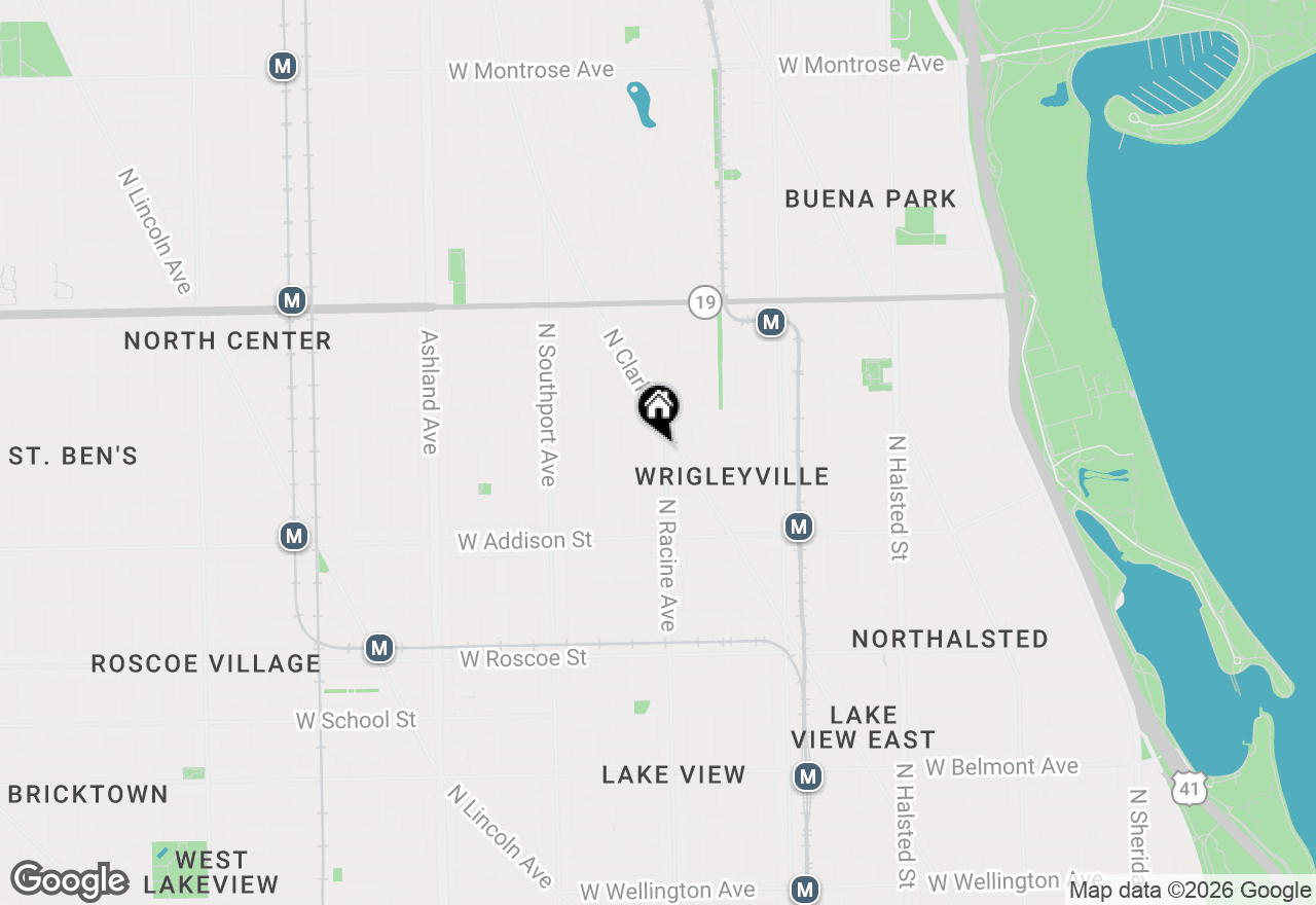 Map of 3726 N Racine Avenue #3, Chicago, IL 60613