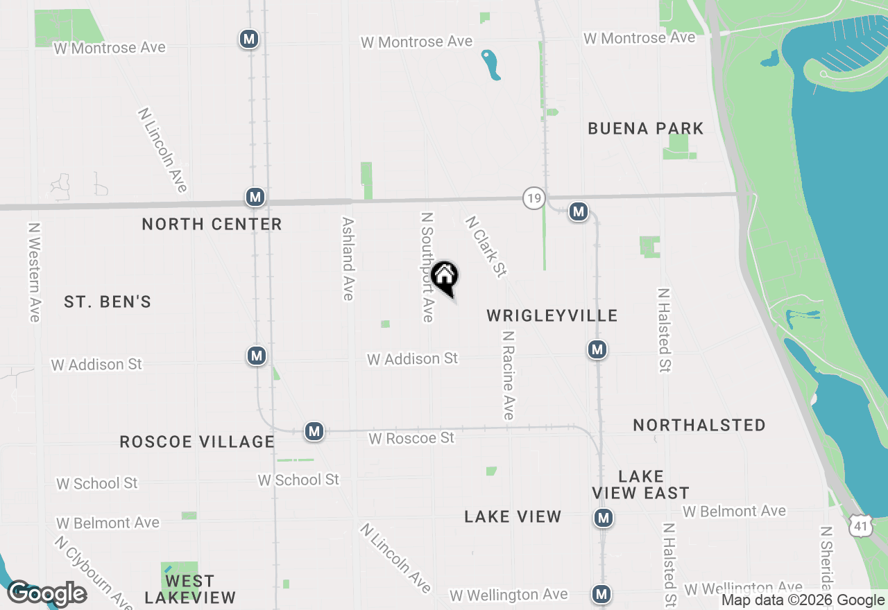 Map of 3716 N Wayne Avenue #2, Chicago, IL 60613