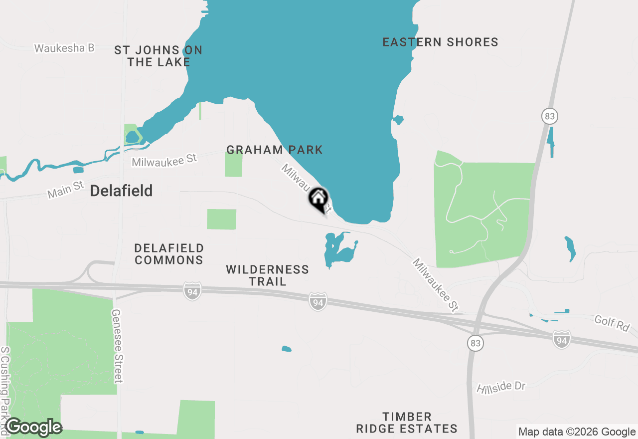 Map of 1538 3rd St, Delafield, WI 53018