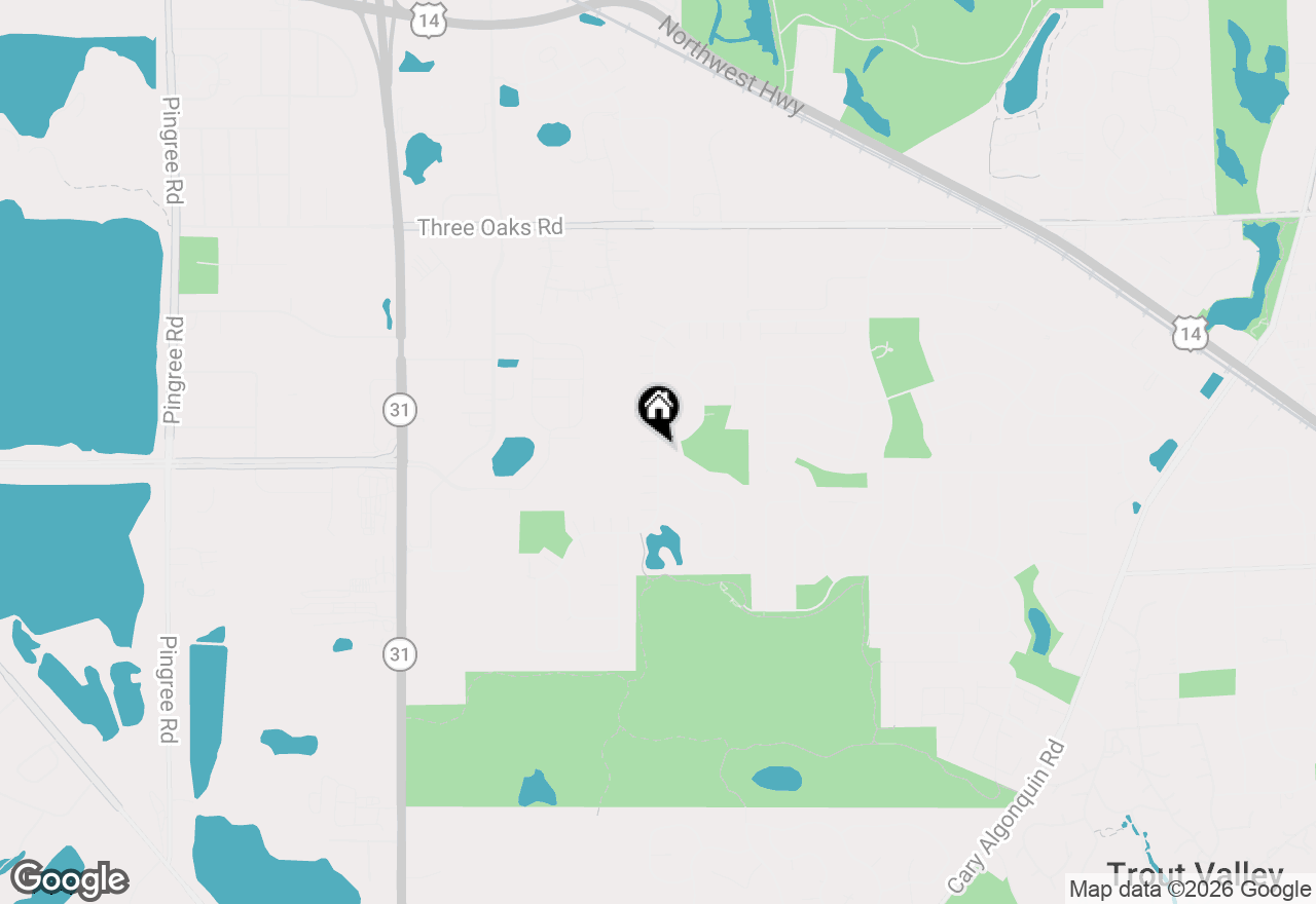 Map of 208 New Haven Drive, Cary, IL 60013