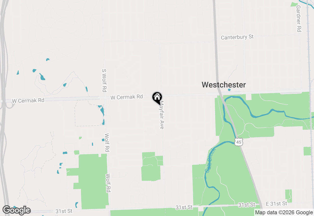 Map of 10809 Claridge Avenue, Westchester, IL 60154