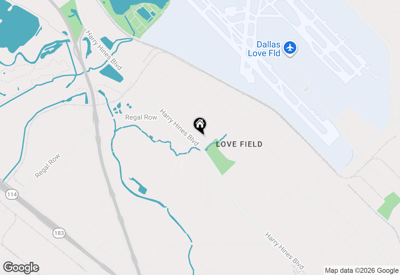 Map of 2115 Roanoke Avenue, Dallas, TX 75235